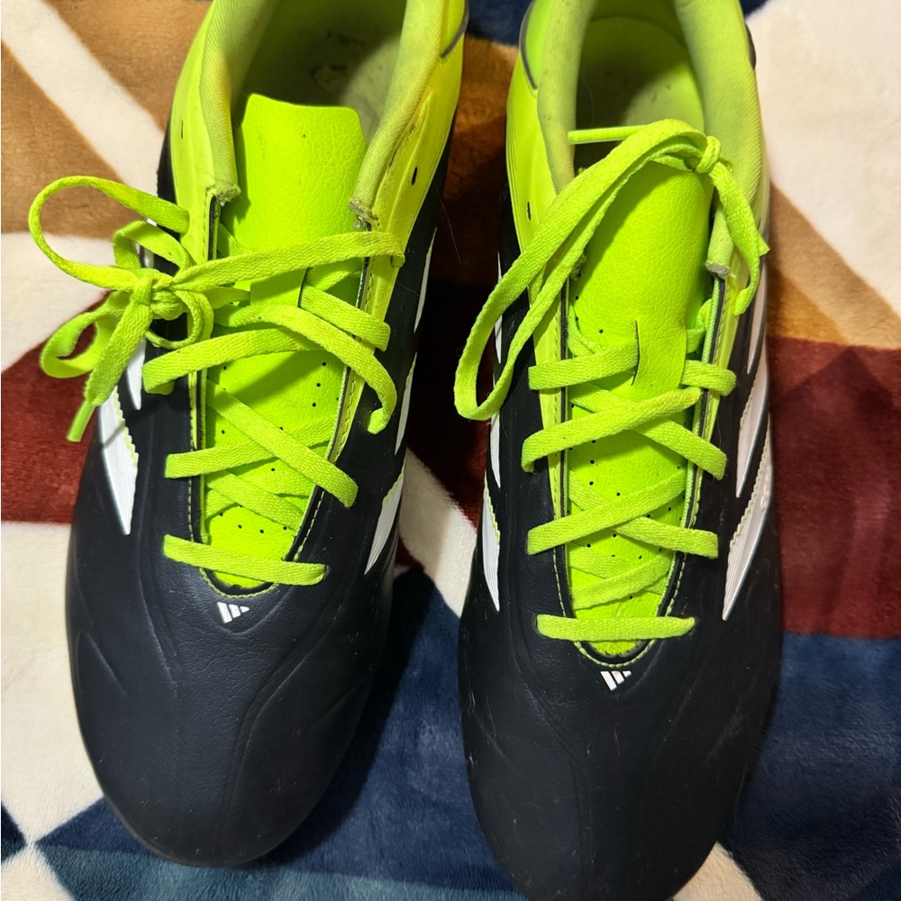 adidas Men’s Black & Neon Green Firm Ground Soccer Cleats - Picture 7 of 7